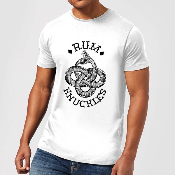 T-Shirt Homme Rum Knuckles Eternal Snake - Blanc