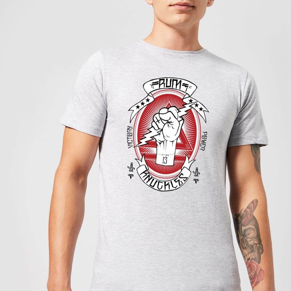 T-Shirt Homme Rum Knuckles Victory Power - Gris