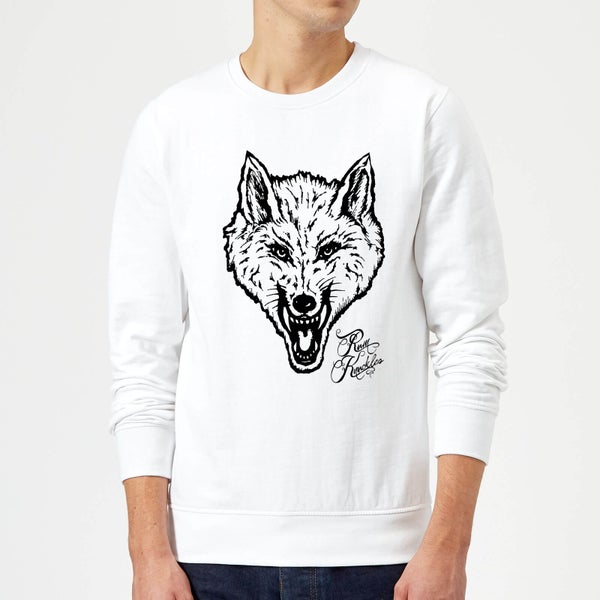 Rum Knuckles Wolf Sweatshirt - White