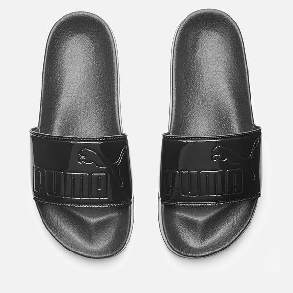 Puma Women's Leadcat Patent Slide Sandals - Puma Black