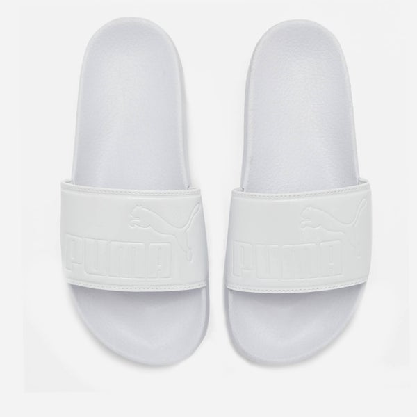 Puma Women's Leadcat Patent Slide Sandals - Puma White