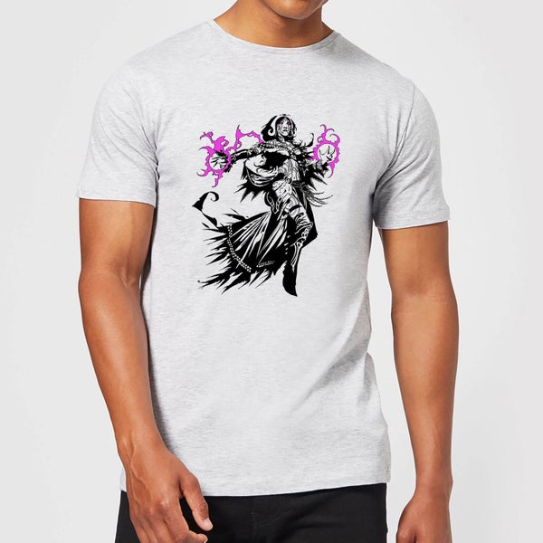 Magic The Gathering Liliana Character Art T-shirt - Grijs