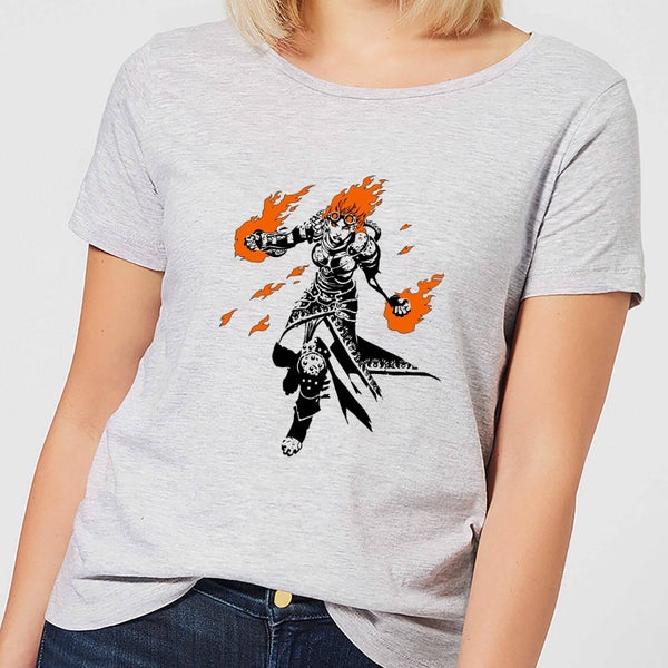 T-Shirt Femme Chandra Design - Magic : The Gathering - Gris