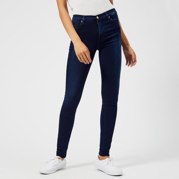 7 For All Mankind Women's High Waist Skinny Jeans - Indigo