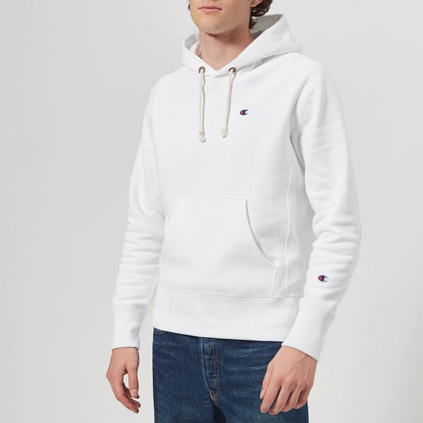 Champion Men's Hooded Sweatshirt - White