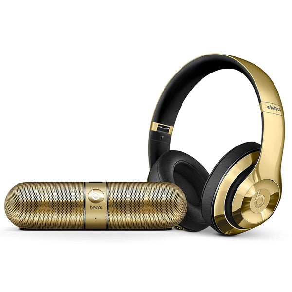 Beats by Dr. Dre Limited Edition Wireless Bundle - Studio 2.0 Headphones and Pill 2.0 - Metallic Gold