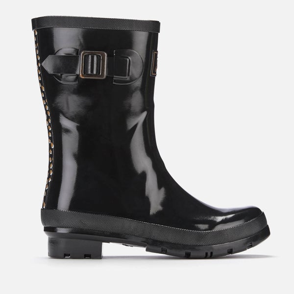 Joules Women's Kelly Gloss Mid Height Wellies - Black