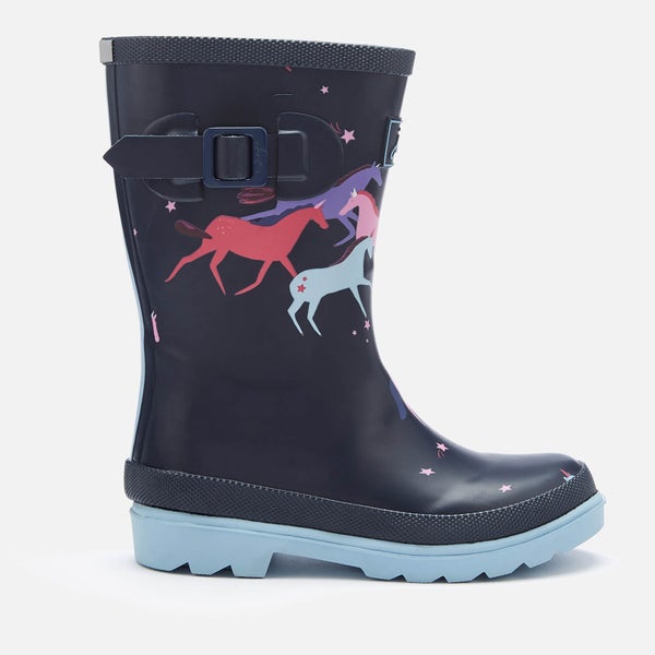 Joules Kids' Printed Wellies - Navy Magical Unicorn