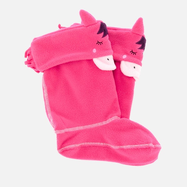 Joules Kids' Smile Welly Socks - Soft Pink