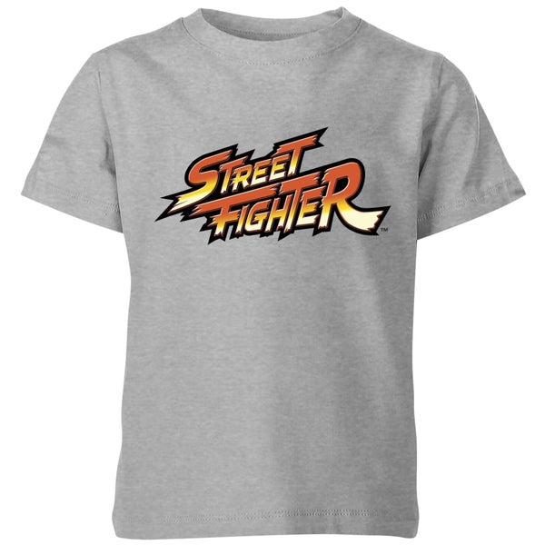Street Fighter Logo Kids' T-Shirt - Grey