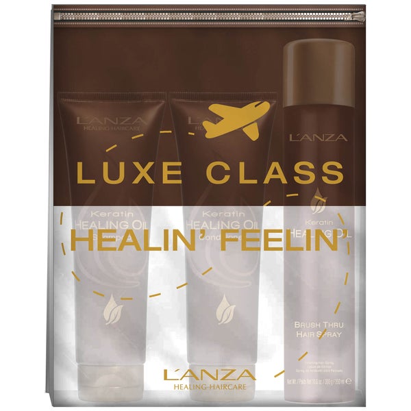 L'Anza Keratin Healing Oil Mini Gift Set with Free Travel Purse 50ml (Worth £27.00)