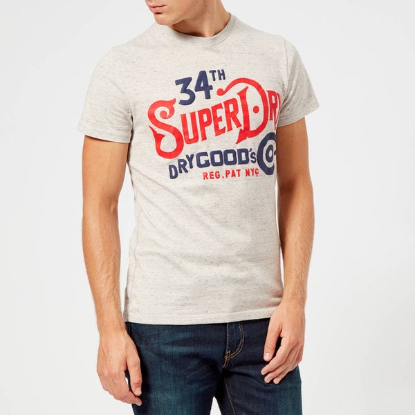 Superdry Men's NYC Goods Co T-Shirt - Sea Stone Grey Snowy