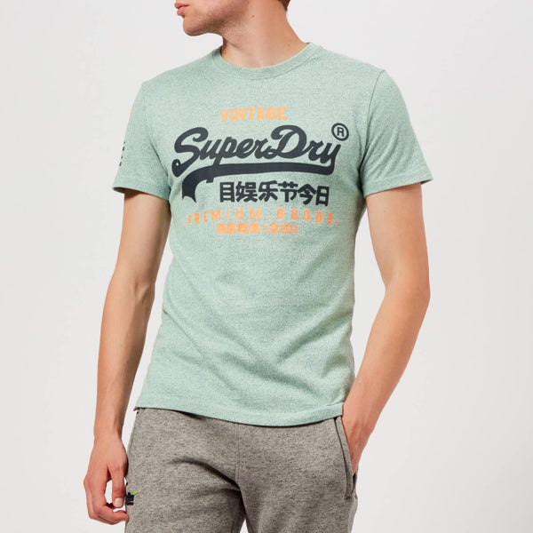 Superdry Men's Premium Goods Duo T-Shirt - Light Haze Green Grit
