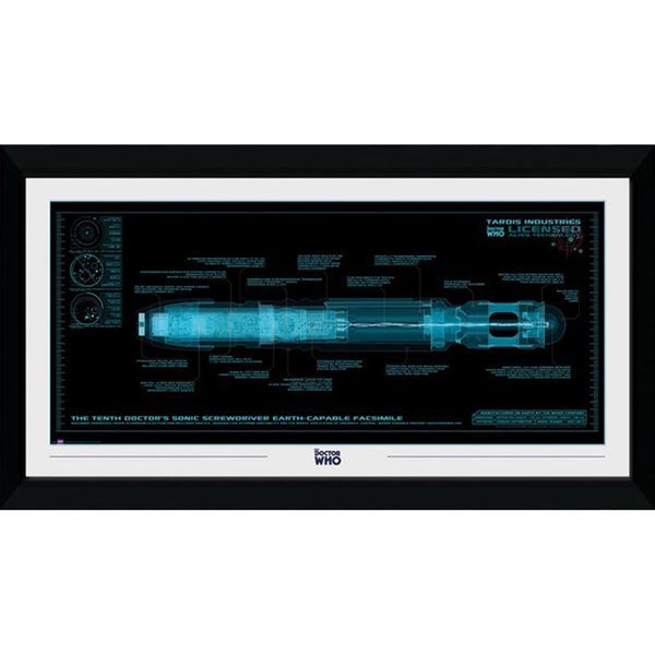 Doctor Who Sonic Screwdriver 50 x 100cm Framed Photograph