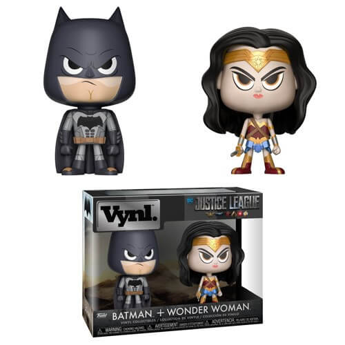 Wonder Woman- und Batman-Vynl.-Figuren