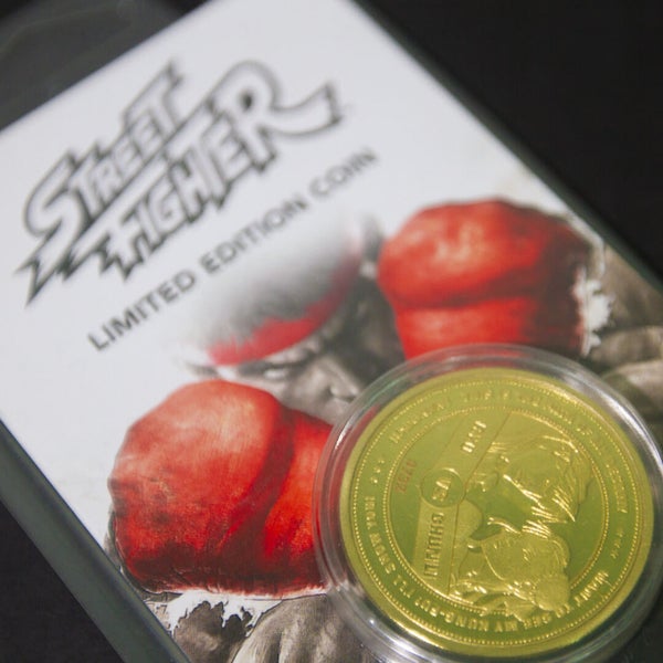Street Fighter 30e Jubileum Verzamelaarsmunt: Gouden variant - Zavvi Exclusief (beperkt tot 1000 exemplaren)