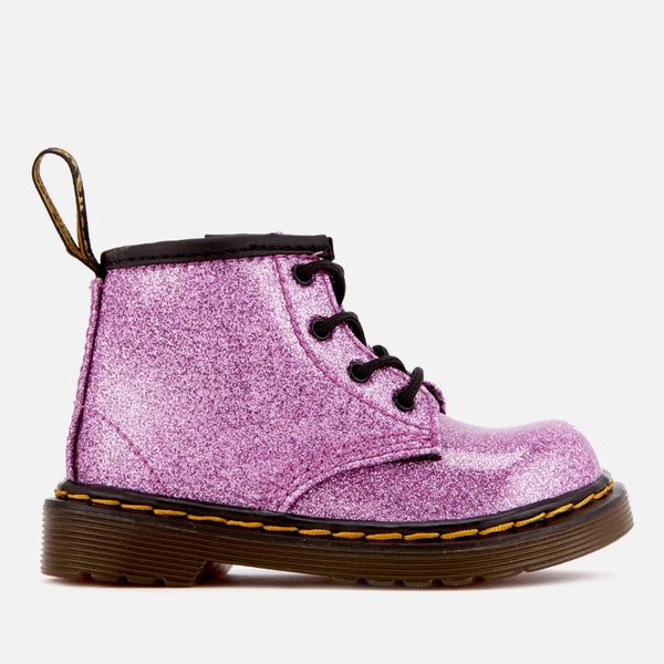 Dr. Martens Toddlers' 1460 I Glitter Lace Up Boots - Dark Pink