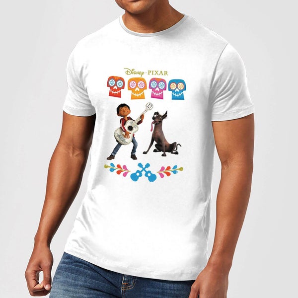 Disney Coco Miguel en Dante T-shirt - Wit