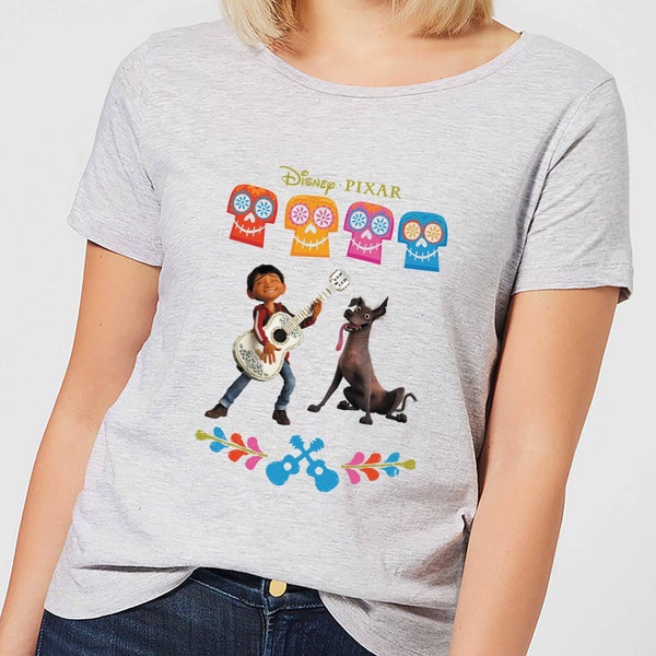 Disney Coco Miguel en Dante Dames T-shirt - Grijs