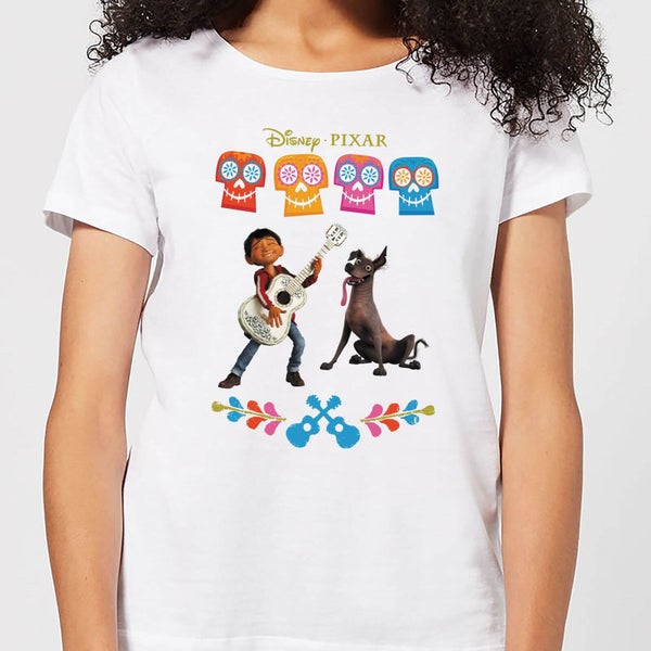 Disney Coco Miguel en Dante Dames T-shirt - Wit