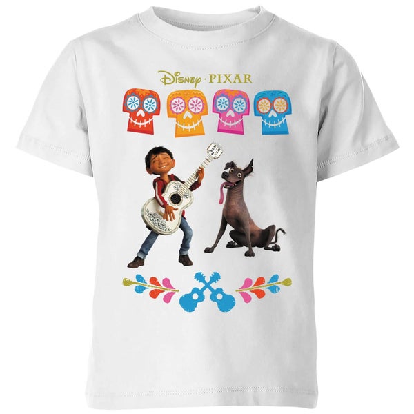 Disney Coco Miguel en Dante Kinder T-shirt - Wit