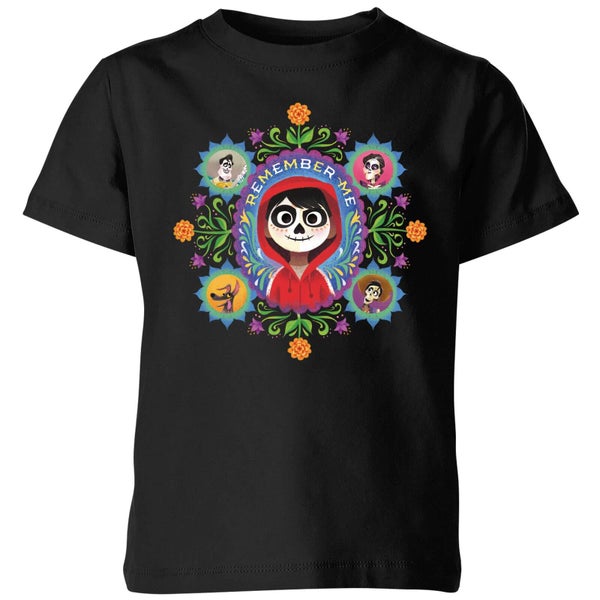 Disney Coco Remember Me Kinder T-shirt - Zwart