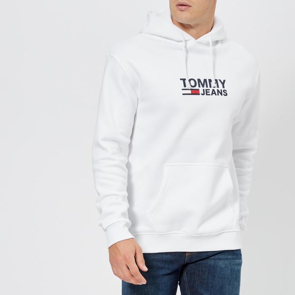 Tommy Jeans Men's Corporate Logo Hoody - Classic White