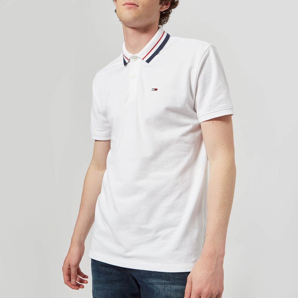 Tommy Jeans Men's Tommy Classic Polo Shirt - Classic White