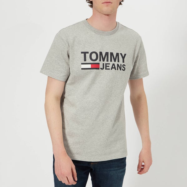 Tommy Jeans Men's Tommy Classic Logo T-Shirt - Light Grey Heather