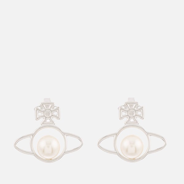 Vivienne Westwood Women's Otavia Orb Small Earrings - Rhodium