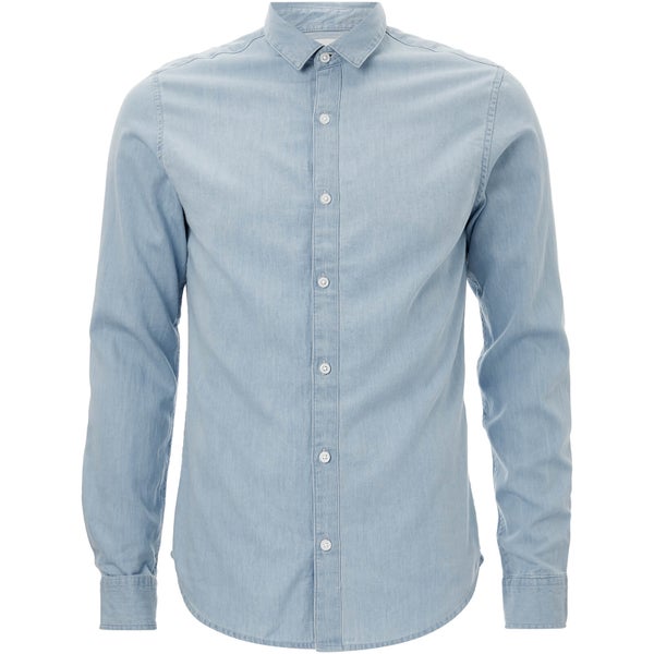 Only & Sons Men's Nevin Denim Shirt - Light Blue Denim
