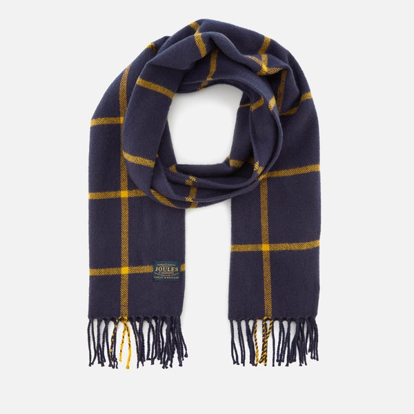 Joules Women's Bracken Soft Handle Scarf - French Navy Check