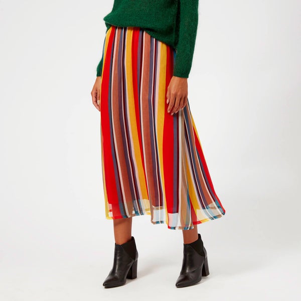 Gestuz Women's Una Skirt - Multi Stripe