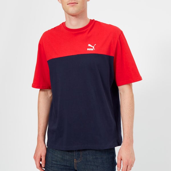 Puma Men's Retro Short Sleeve T-Shirt - Peacoat