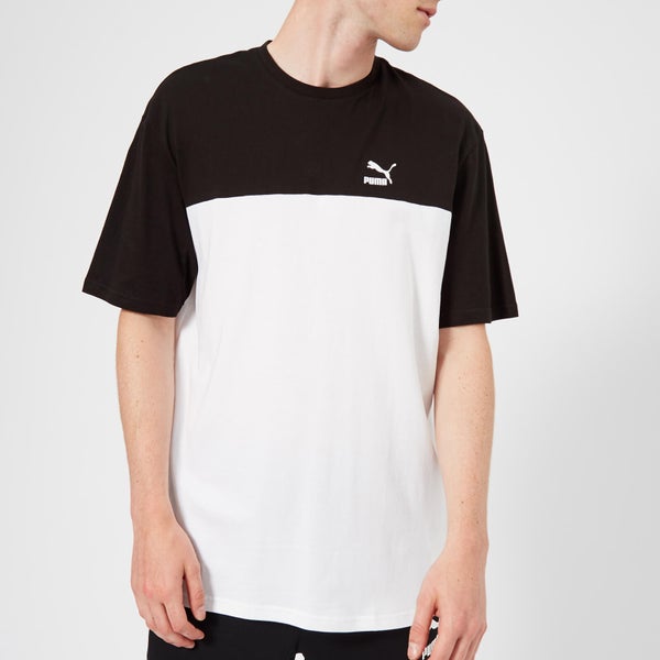 Puma Men's Retro Short Sleeve T-Shirt - Cotton Black