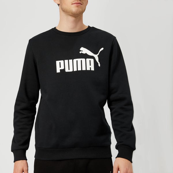 Puma Men's Essential Big Logo Sweatshirt - Puma Black