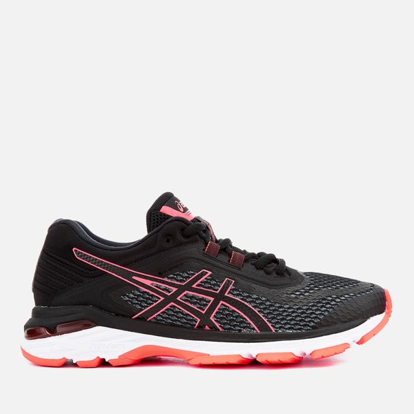 Asics Running Women's Gt-2000 6 Trainers - Black/Flash Coral