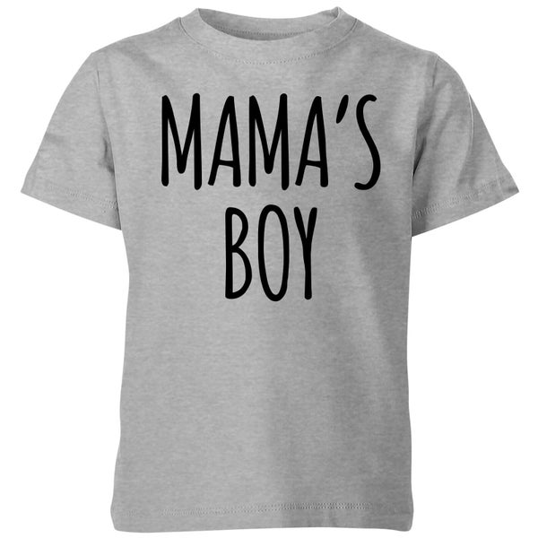 T-Shirt Enfant Mamas Boy - Gris