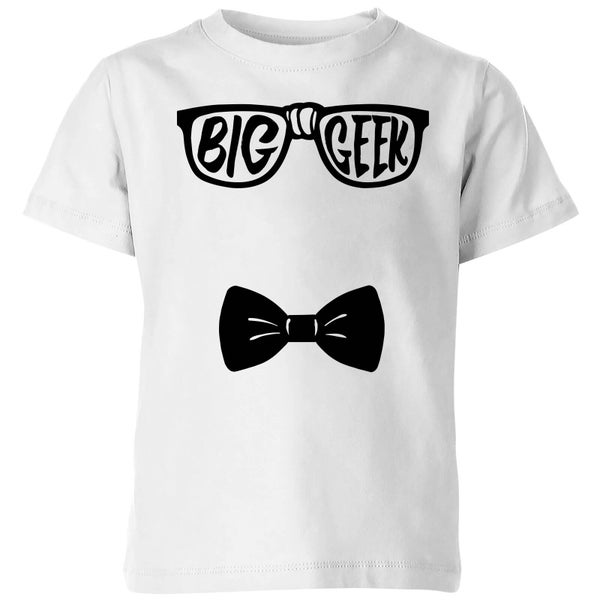 T-Shirt Enfant Big Geek - Blanc