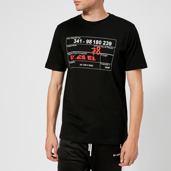 Diesel Men's Just Printed T-Shirt - Black