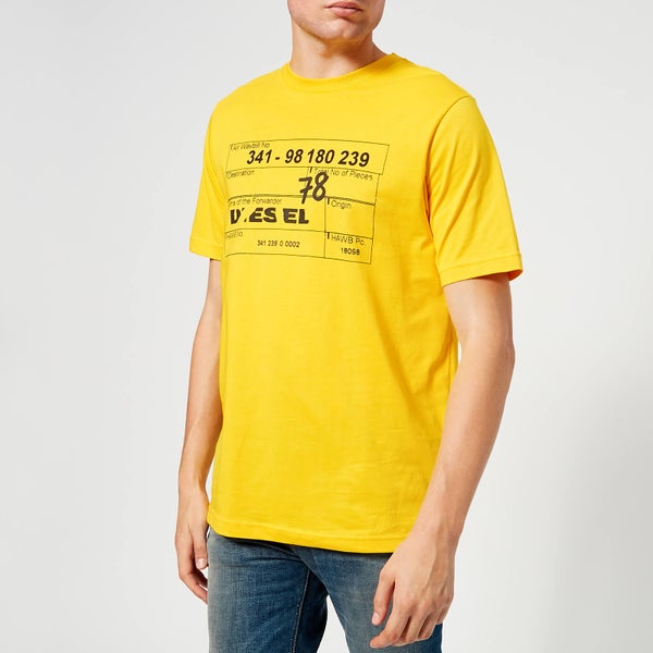 Diesel Men's Just Printed T-Shirt - Yellow