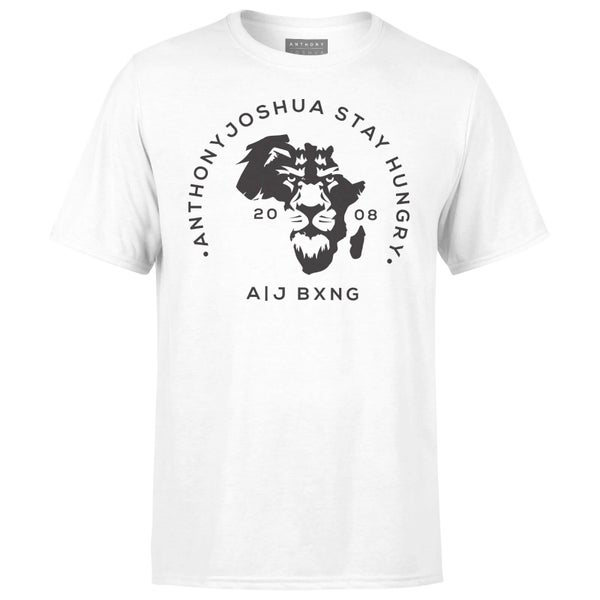 T-Shirt Homme Anthony Joshua Stay Hungry - Blanc