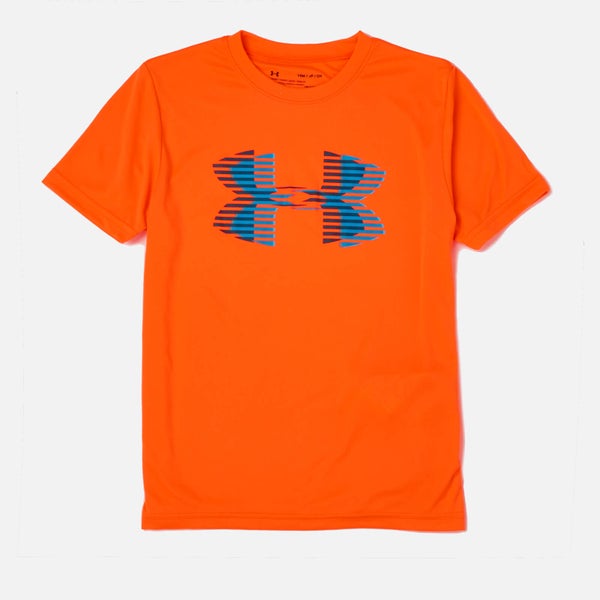 Under Armour Boys' Tech Big Logo Solid T-Shirt - Magma Orange
