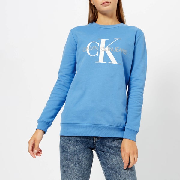Calvin Klein Jeans Women's Monogram Logo Sweatshirt - Regatta