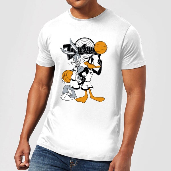 Camiseta Space Jam Bugs Bunny y Pato Lucas - Hombre - Blanco