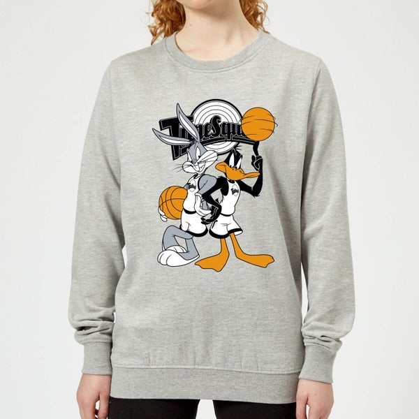 Space Jam Bugs Und Daffy Time Squad Damen Pullover - Grau