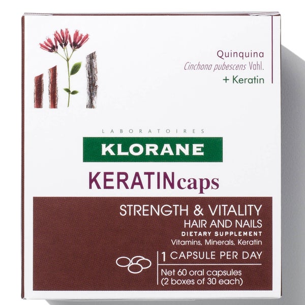 Klorane KERATINcaps Hair and Nails Dietary Supplements - 60 Capsules