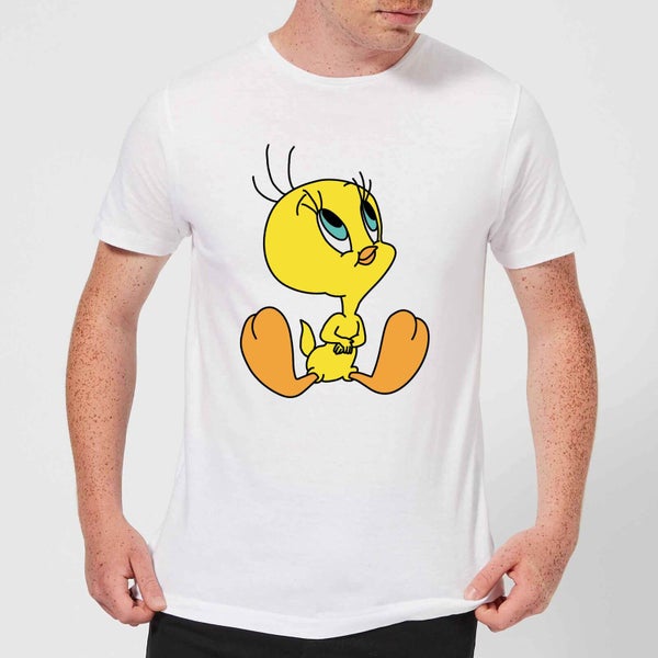 Looney Tunes Tweety Sitting Men's T-Shirt - White