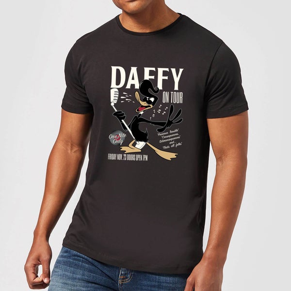Looney Tunes Daffy Concert Men's T-Shirt - Black
