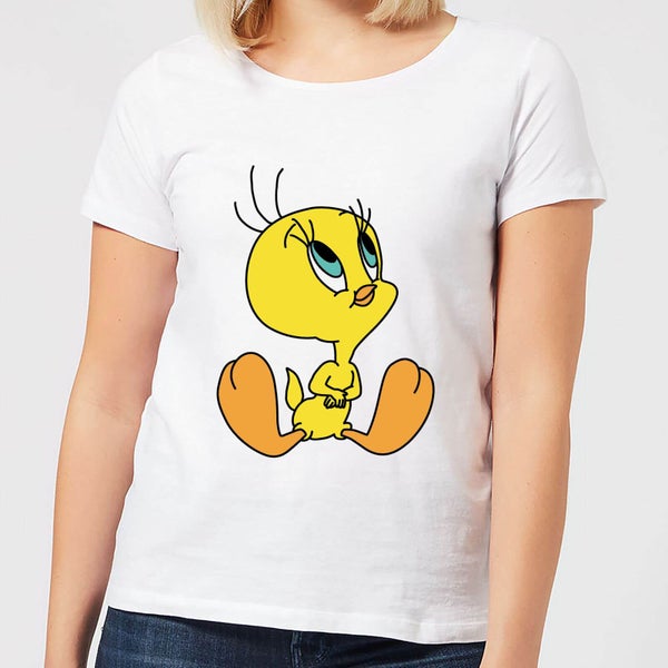T-Shirt Femme Titi Assis Looney Tunes - Blanc